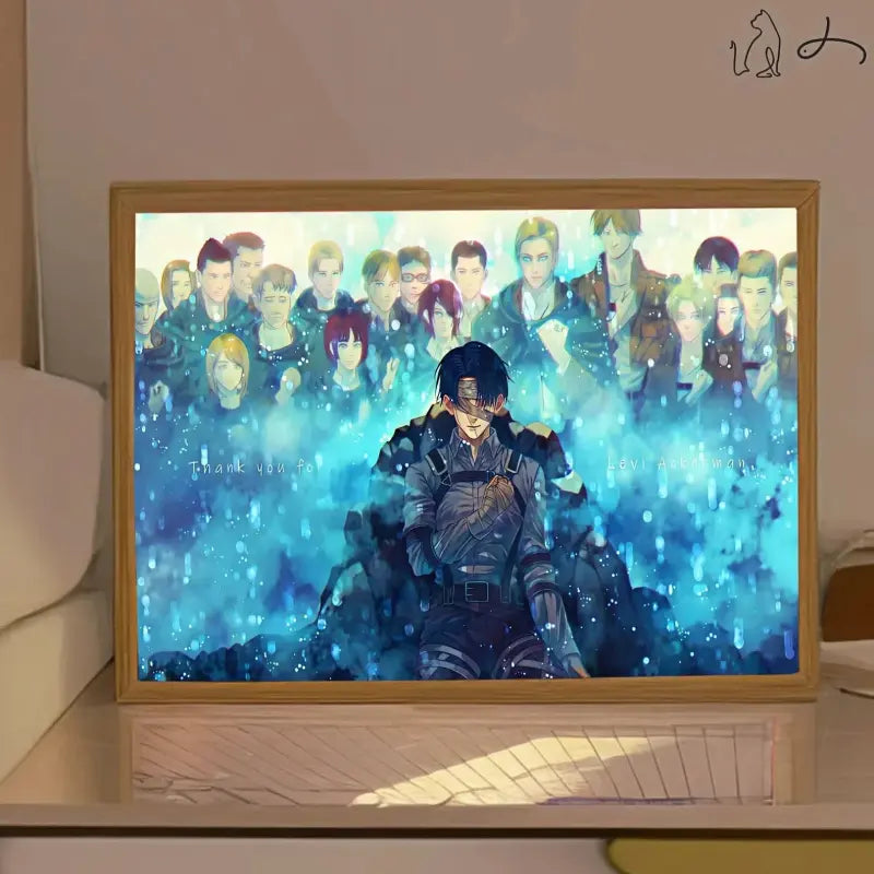 Cadre Led Livaï Attaque des Titans