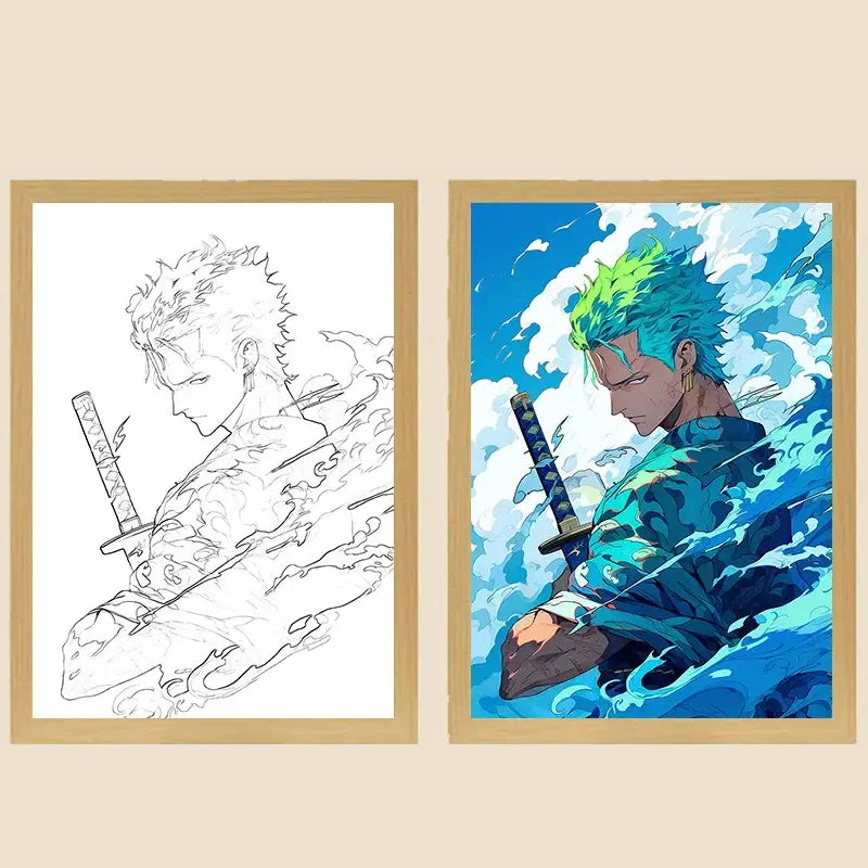 Cadre Led Roronoa Zoro One Piece