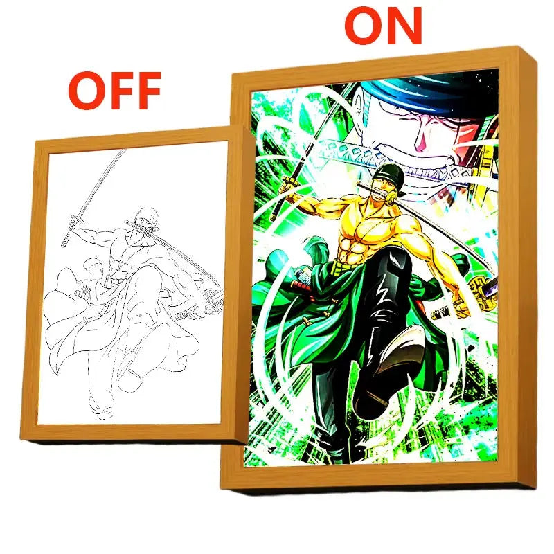 Cadre Led Roronoa Zoro One Piece