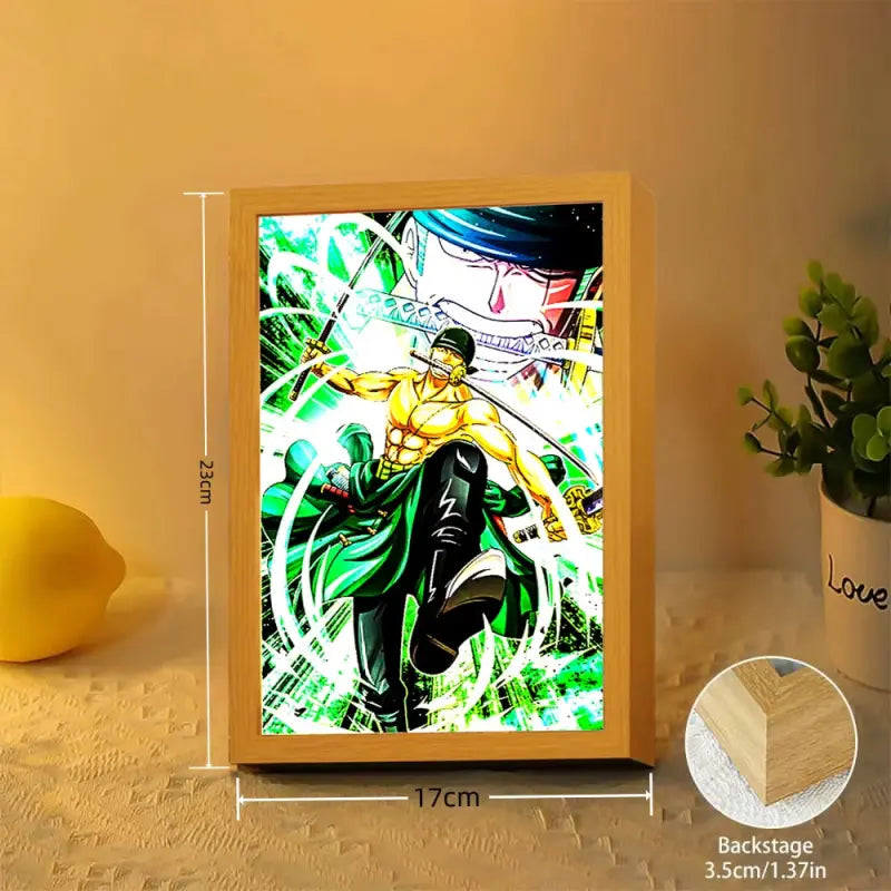 Cadre Led Roronoa Zoro One Piece
