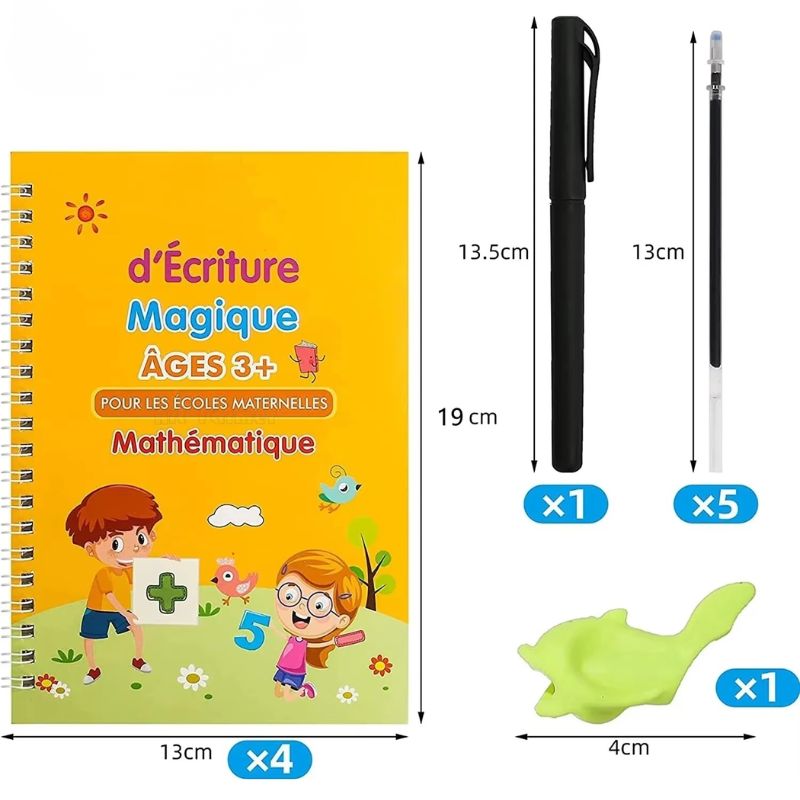 Cahier d'Écriture Réutilisable Enfant | WriteSpark