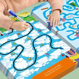 Cahier Jeu labyrinthe réutilisable