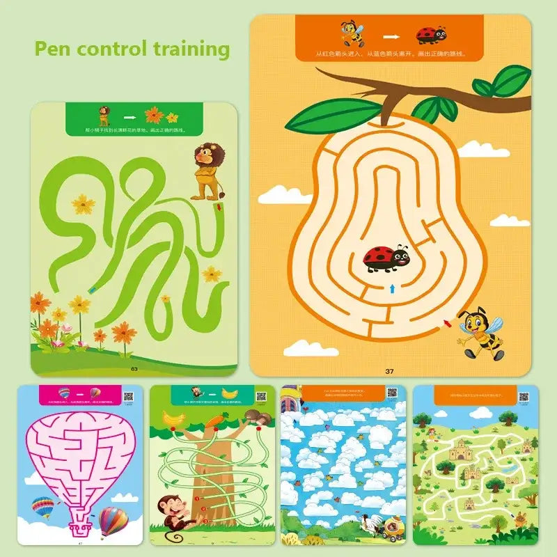 Cahier Jeu labyrinthe réutilisable