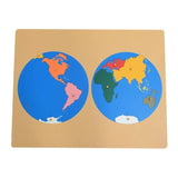 Carte du Monde Montessori