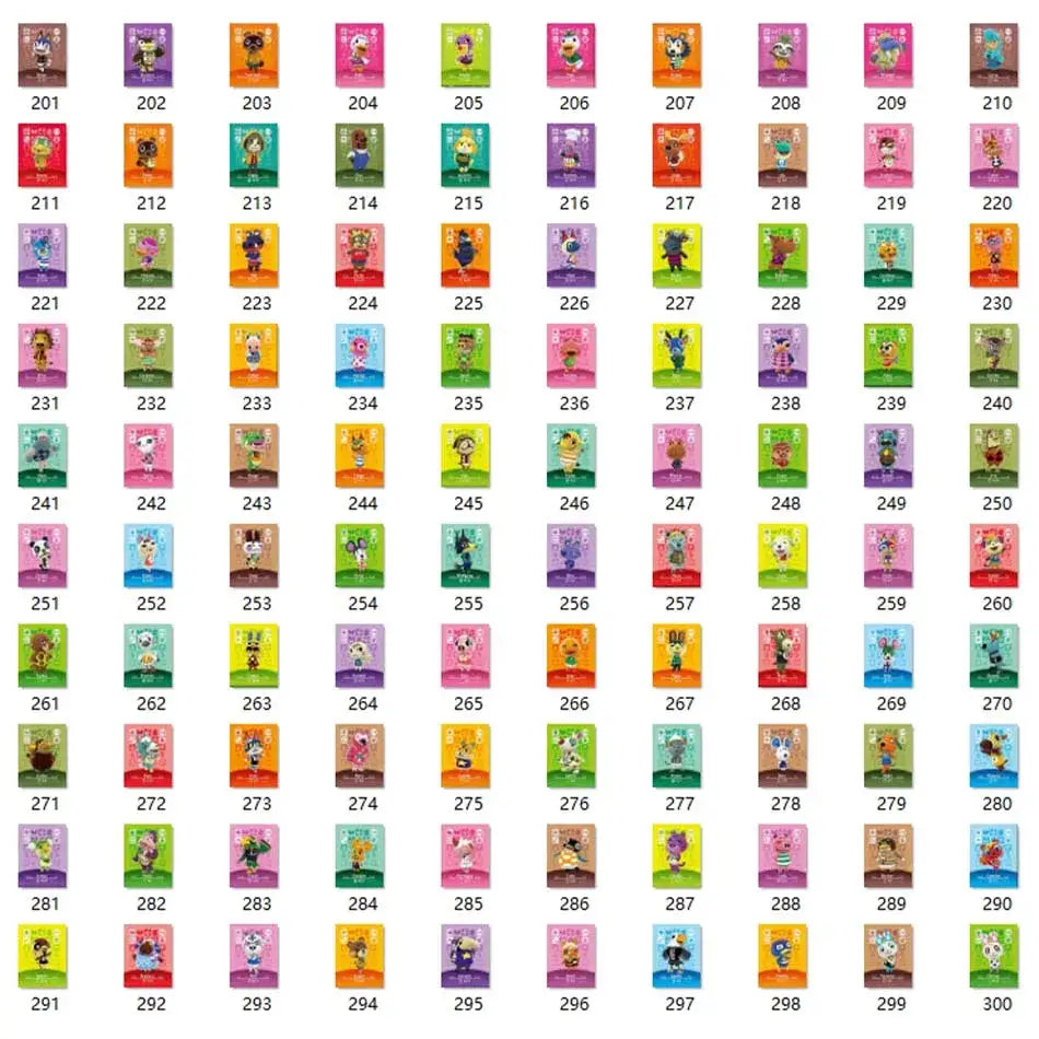 Cartes NFC Collection Animal Crossing