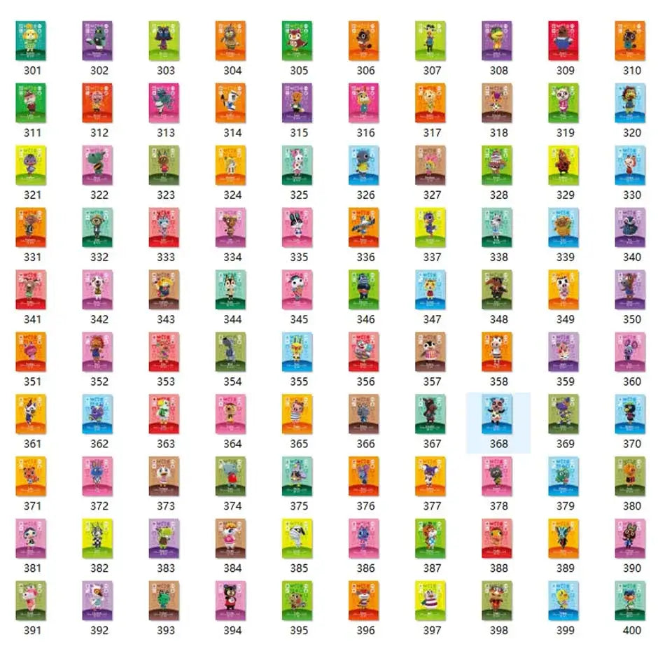 Cartes NFC Collection Animal Crossing