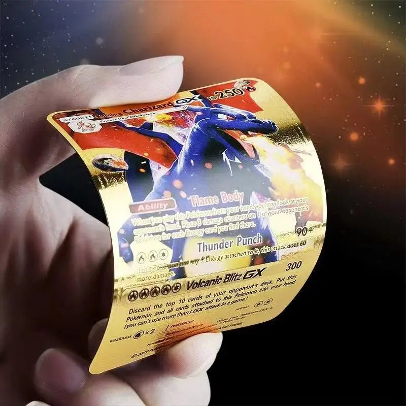 Cartes Pokémon Française Métal Or Argent Vmax