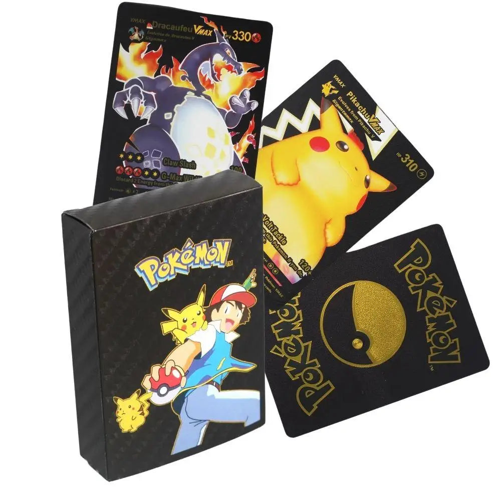 Cartes Pokémon Française Métal Or Argent Vmax