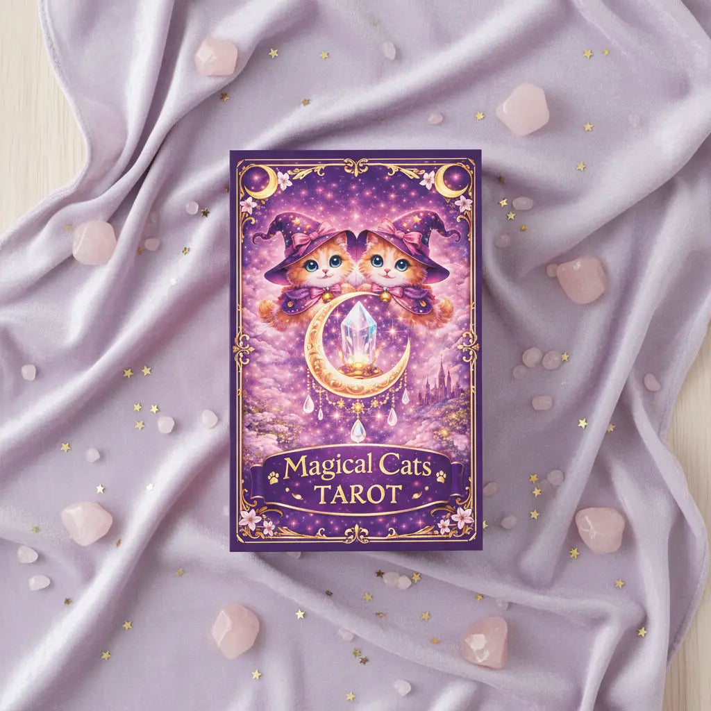 Cartes Tarot Debutant Anglais Chats Magiques