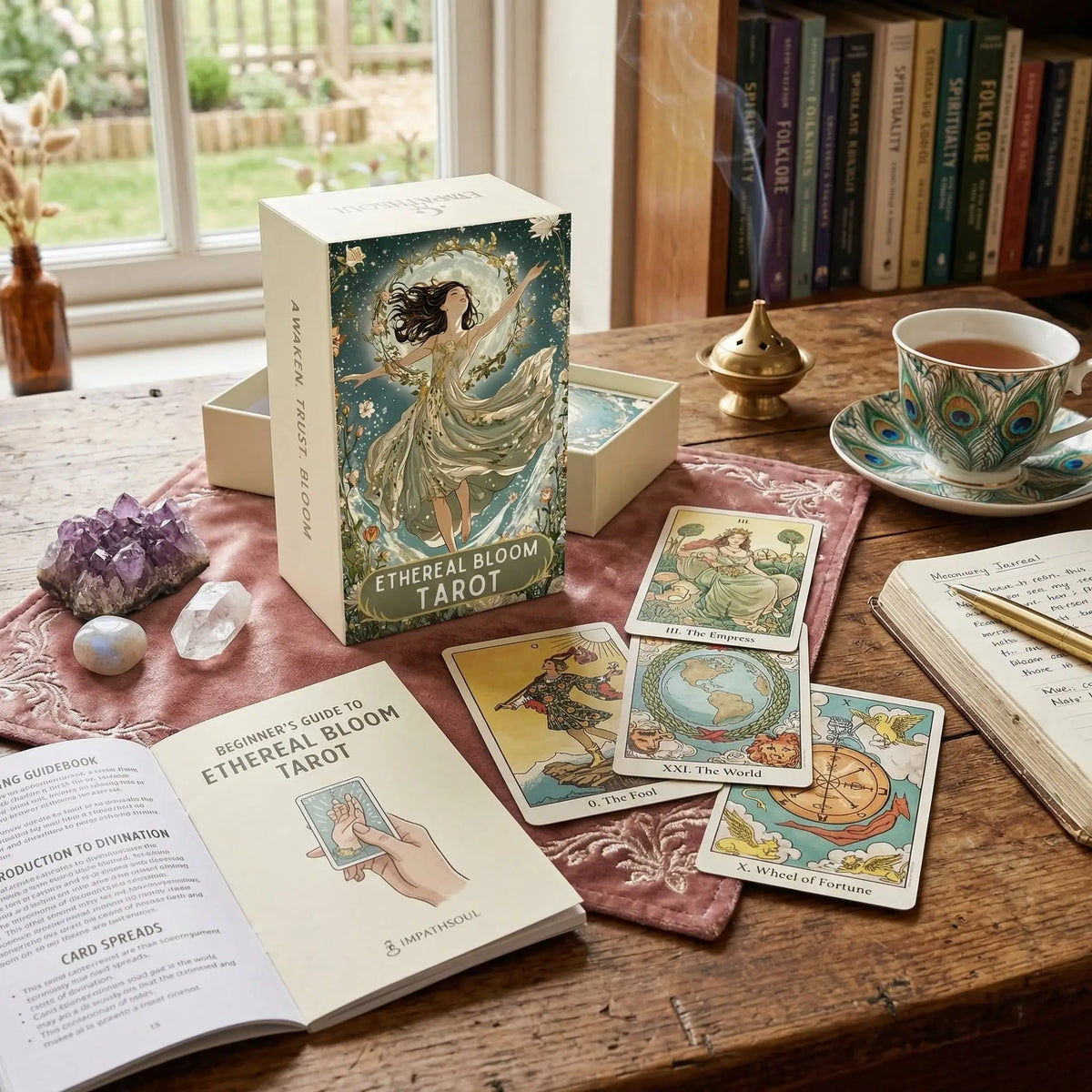 Cartes Tarot Oracle Éthérique Anglais