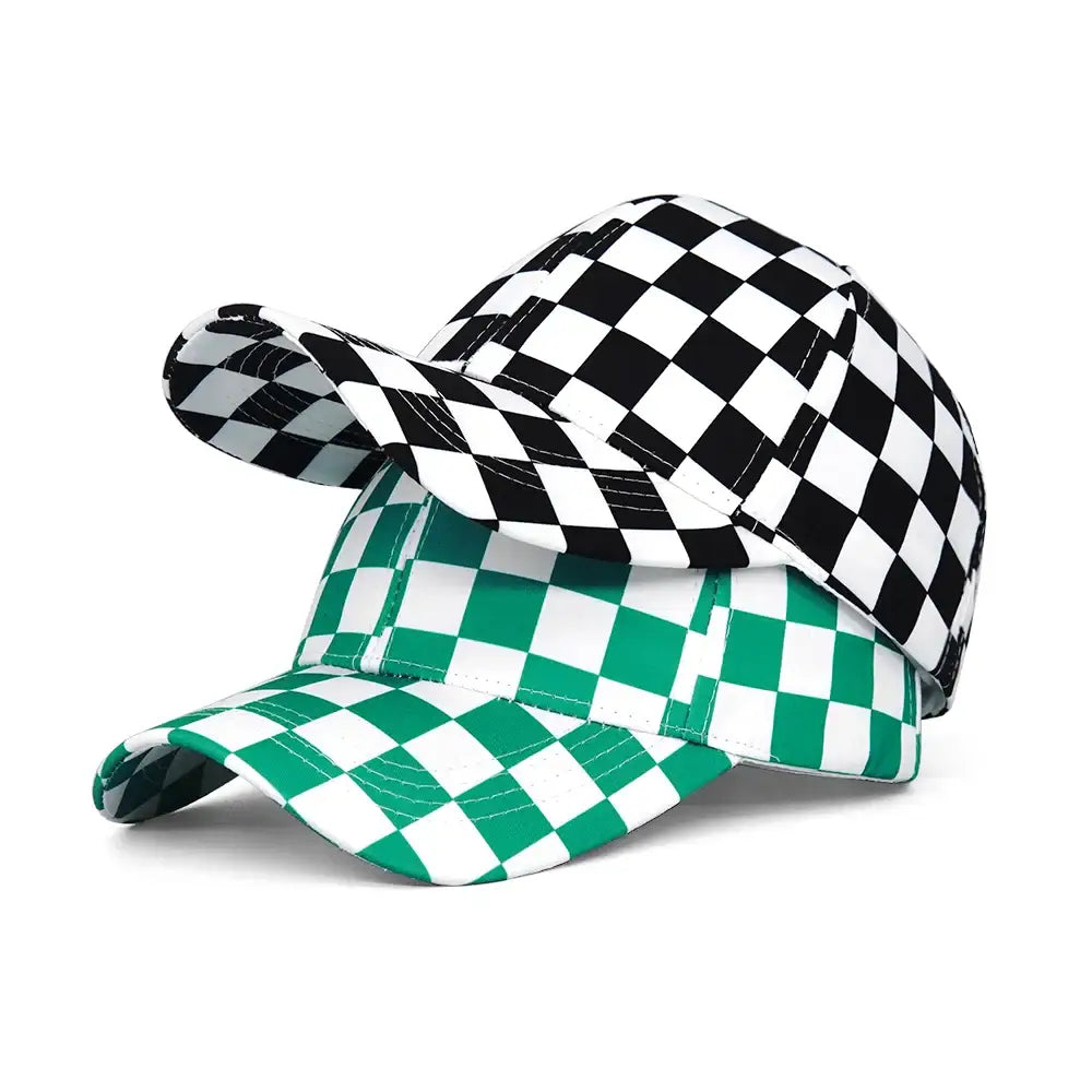 Casquette Baseball Mode Damier