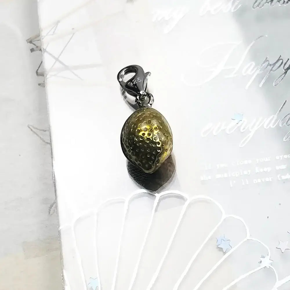 Charm Collier Citron Jaune Argent