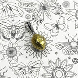 Charm Collier Citron Jaune Argent