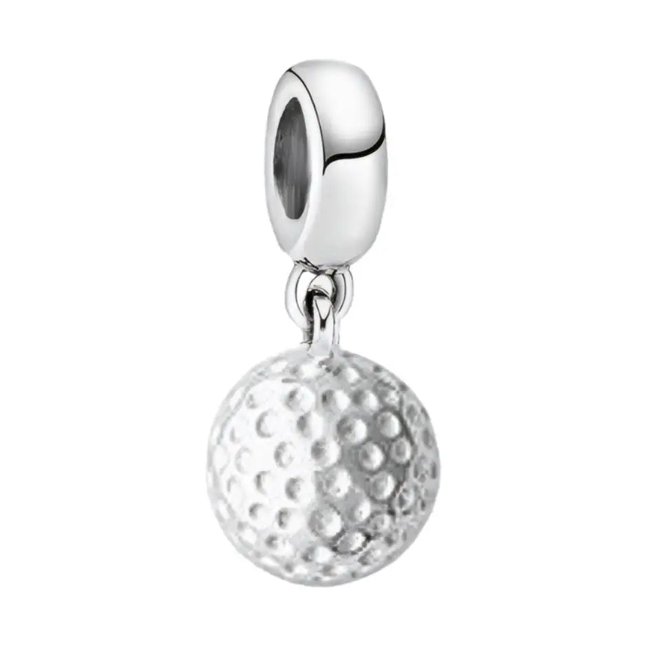 Charm Pendentif Balle de Golf Argent