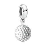 Charm Pendentif Balle de Golf Argent