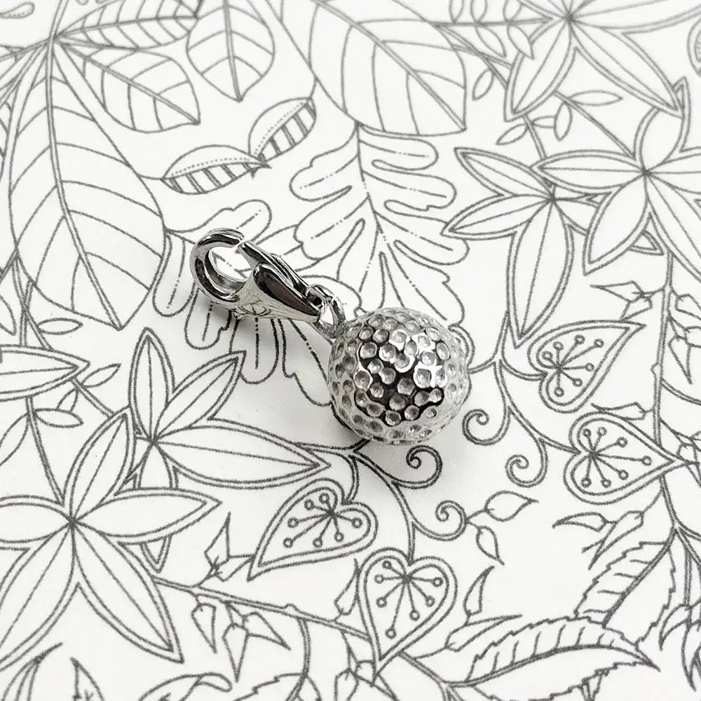 Charm Pendentif Balle de Golf Argent