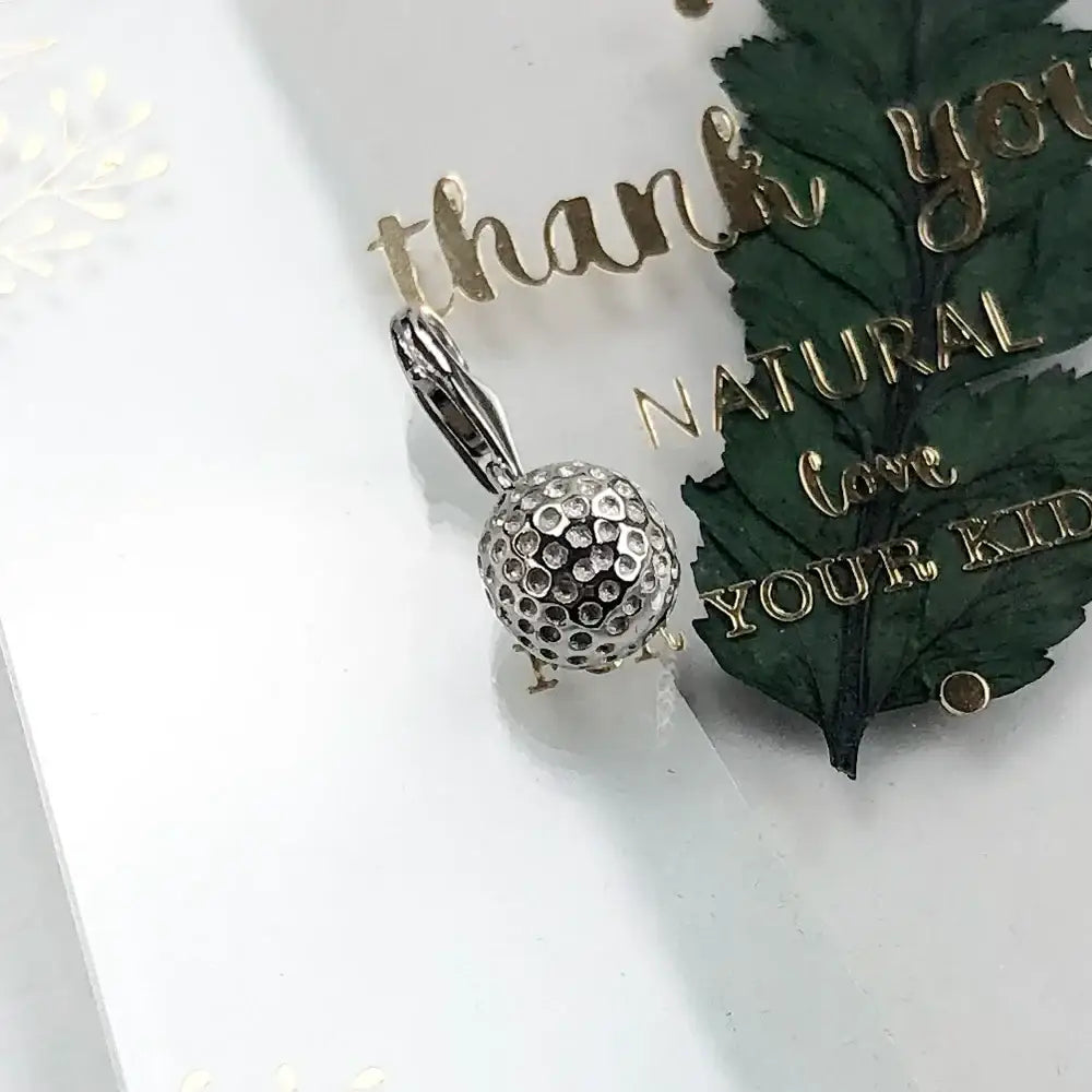 Charm Pendentif Balle de Golf Argent