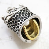 Charm Pendentif Crane Guerrier Royal