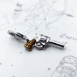 Charm Pendentif Pistolet Western Argent