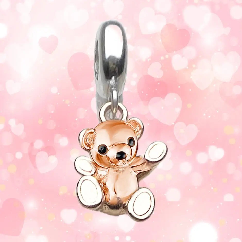 Charm Pendentif Teddy Bear Argent-ClubdesJouets