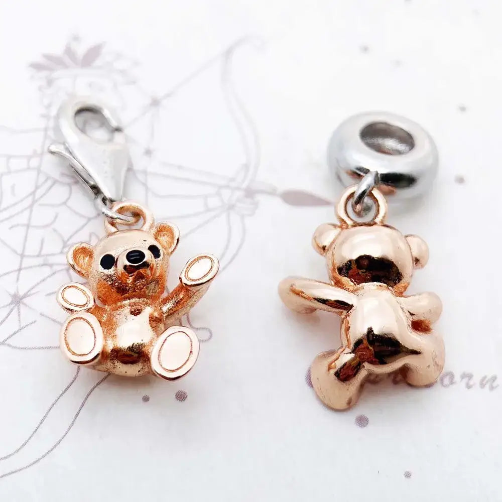Charm Pendentif Teddy Bear Argent-ClubdesJouets
