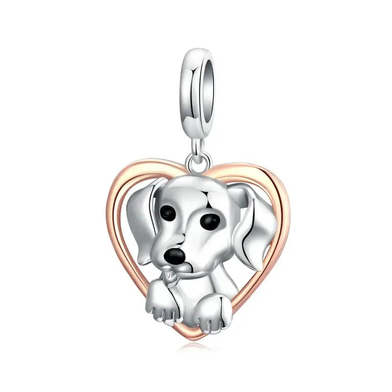 Charms pour bracelet Chiens Argent