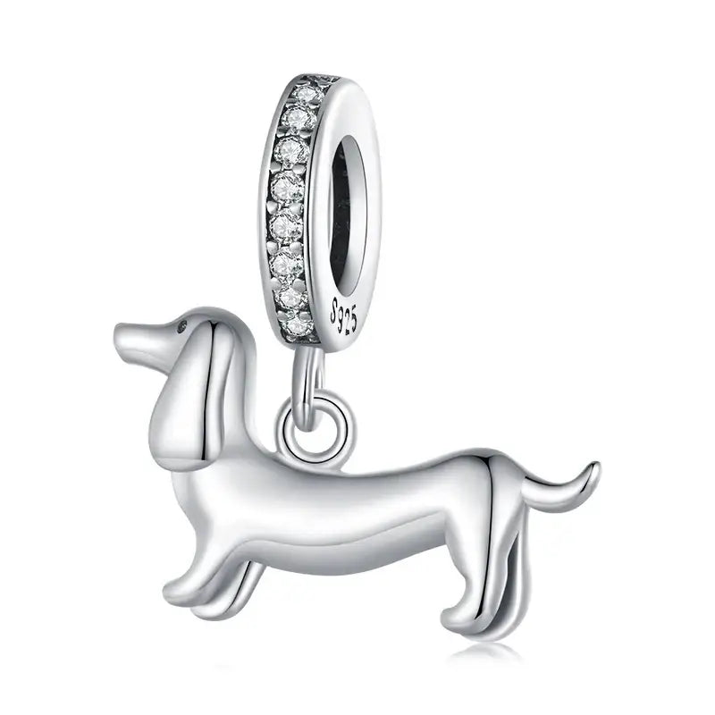 Charms pour bracelet Chiens Argent