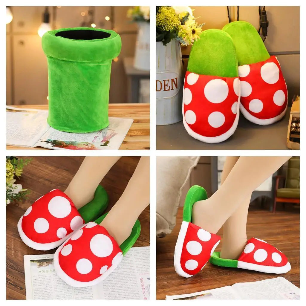 Chaussons Plante Carnivore Super Mario-ClubdesJouets