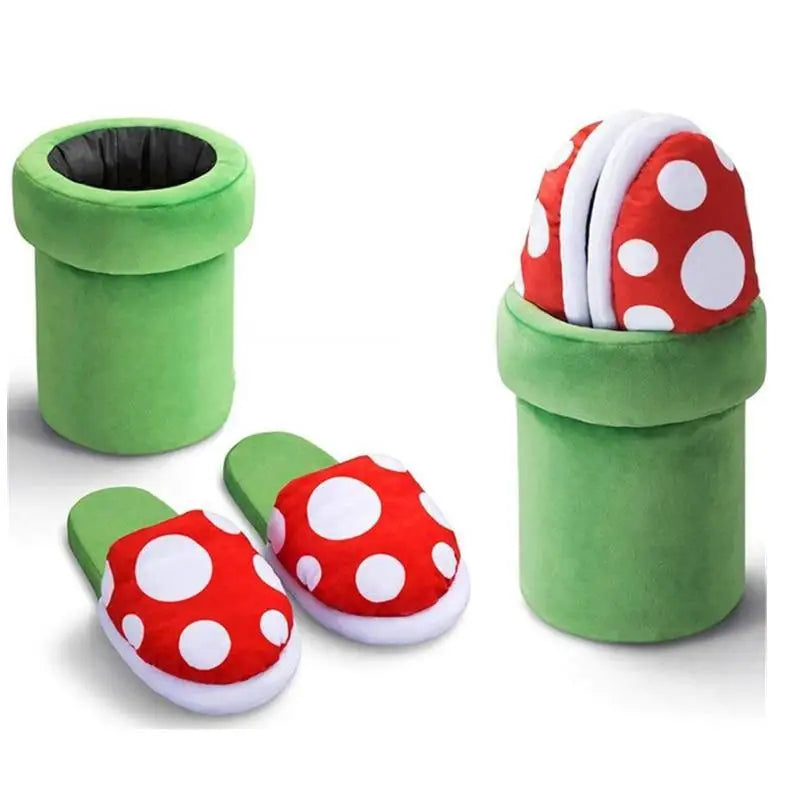 Chaussons Plante Carnivore Super Mario-ClubdesJouets