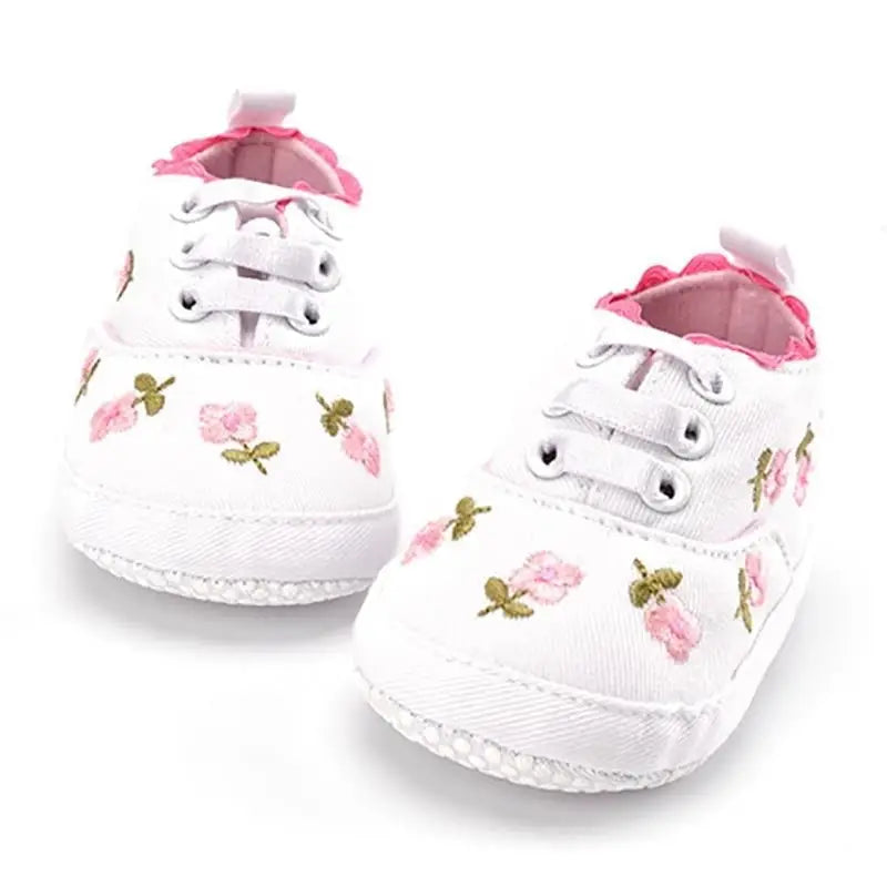 Chaussures brodée pour bébé fille