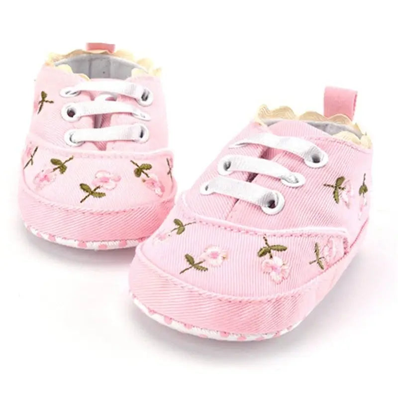 Chaussures brodée pour bébé fille