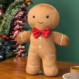 Ensemble de Peluches Festives Bonhomme en Pain d'Épices & Igloo (Jouet Doux Vacances)