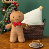 Ensemble de Peluches Festives Bonhomme en Pain d'Épices & Igloo (Jouet Doux Vacances)