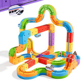 Circuit Magnétique Enfant avec Blocs et Voiture | MagniTrack