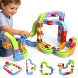 Circuit Magnétique Enfant avec Blocs et Voiture | MagniTrack