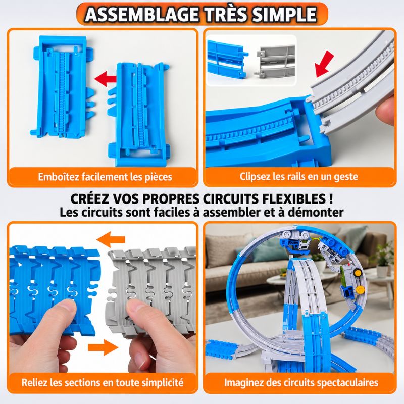 Circuit Voiture Enfant - Looping Chantier & Spatial | MegaLoop