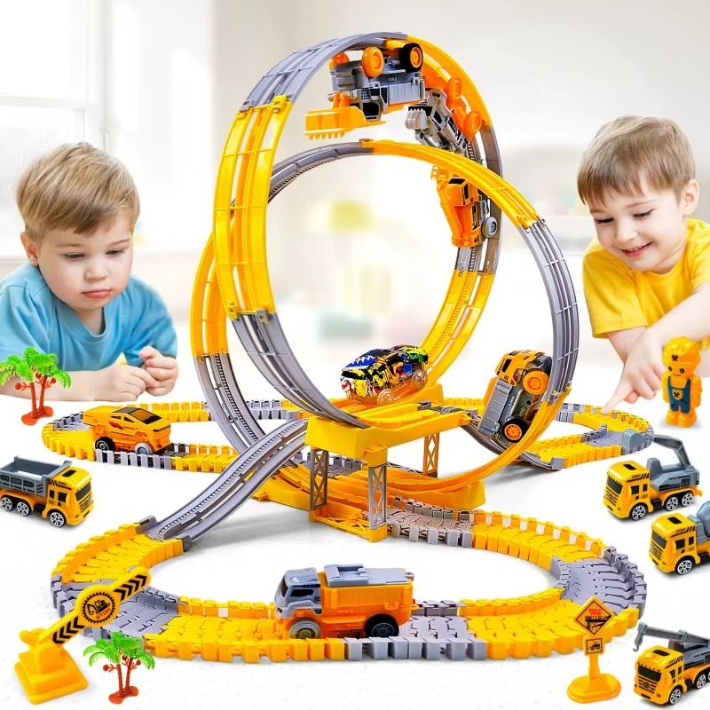 Circuit Voiture Enfant - Looping Chantier & Spatial | MegaLoop