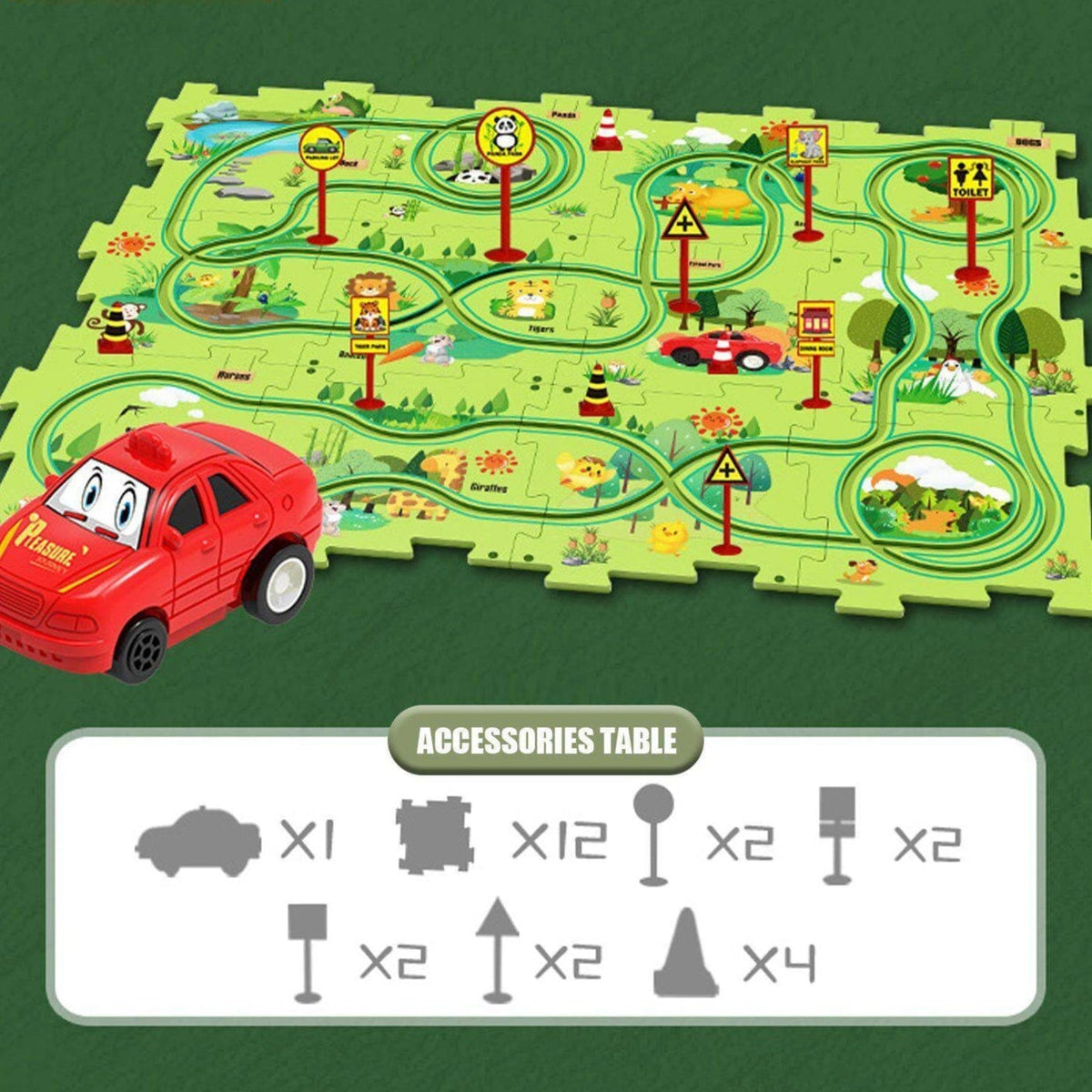 Circuit Voiture Jouet Montessori