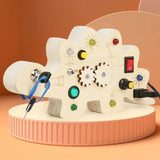 Tableau d'activité Montessori - CircuitDEL Dinosaure - Jouet Éducatif et Compact
