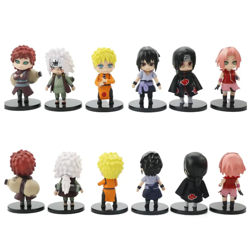Coffret Naruto 12 figurines Naruto style Kawaï