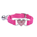 Collier pour Chat Coeur Brillant