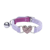 Collier pour Chat Coeur Brillant