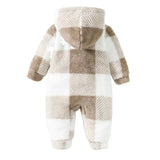 Combinaison Capuche Carreaux Bébé