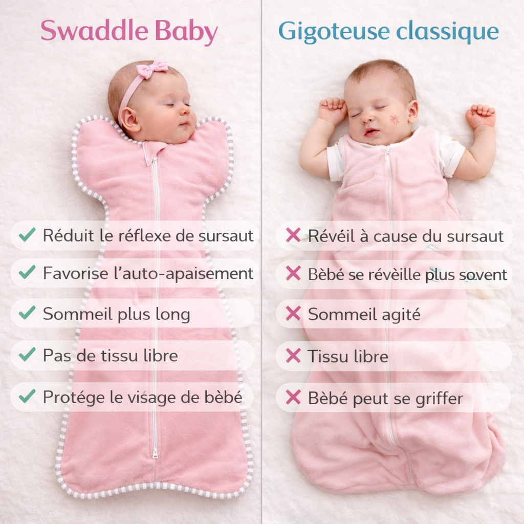 Gigoteuse d'emmaillotage bébé