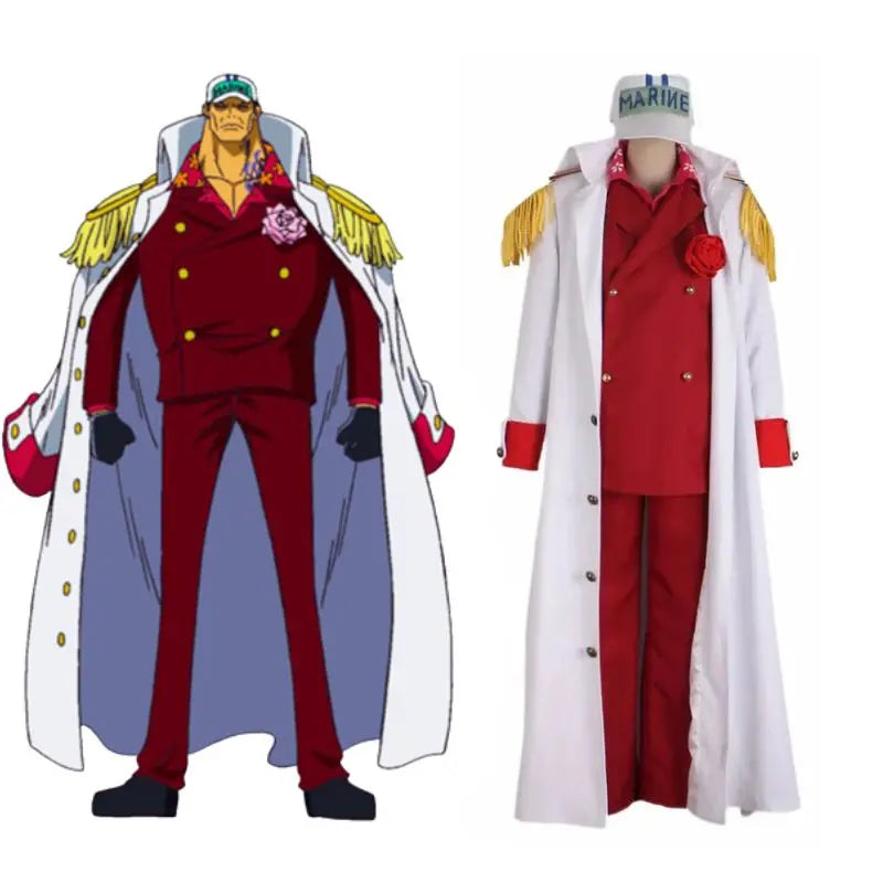 Cosplay Akainu Amiral Sakazuki Costume One Piece