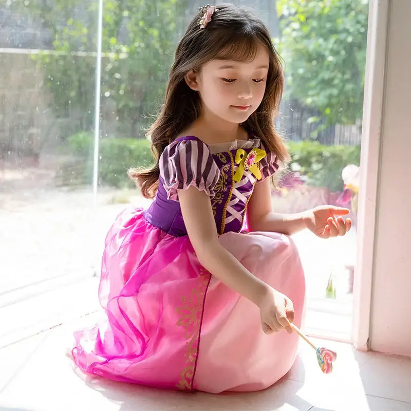 Cosplay Déguisement Raiponce fille
