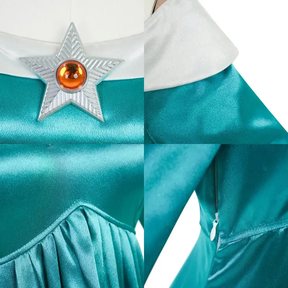 Cosplay Femme Princesse Rosalina Plombier Retro