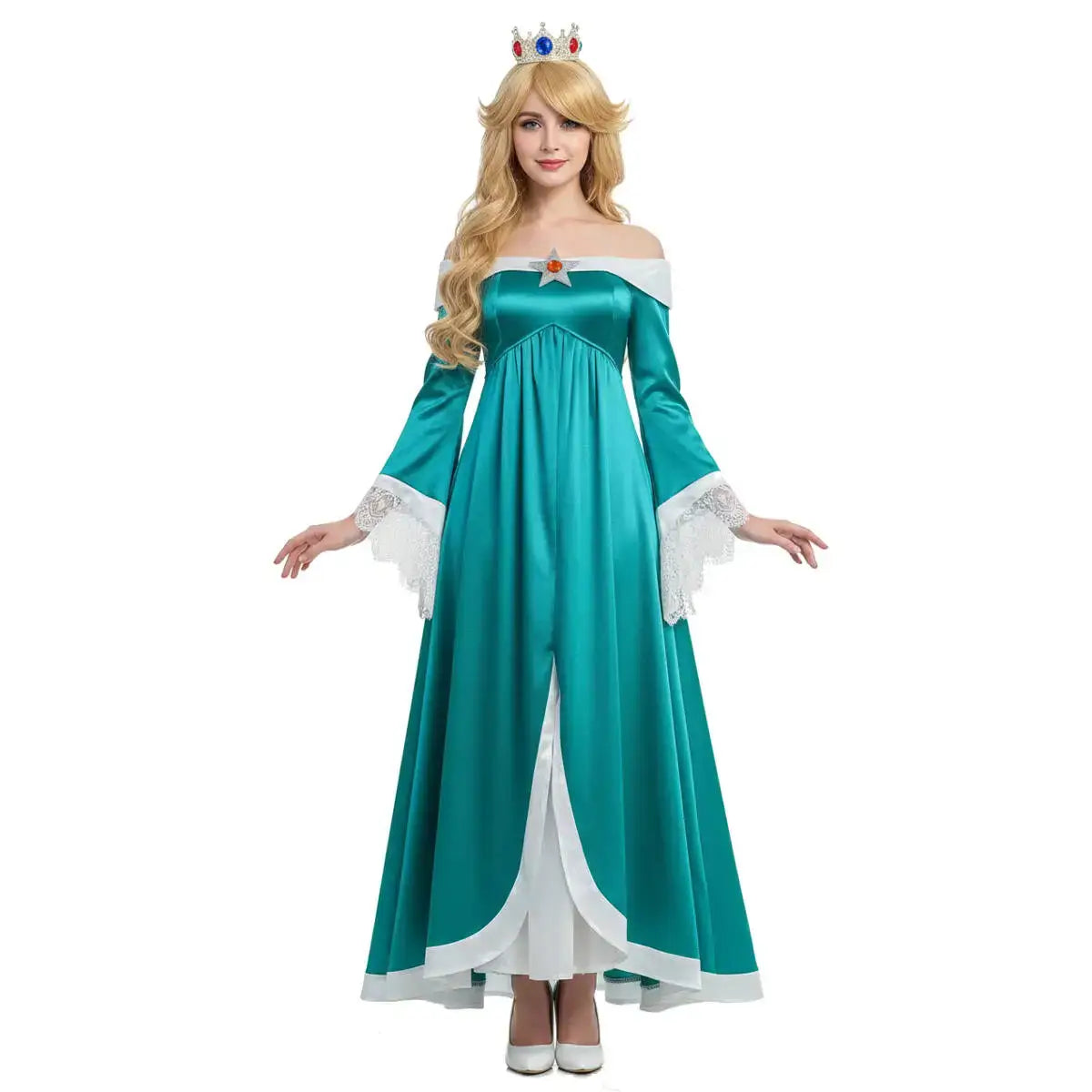 Cosplay Femme Princesse Rosalina Plombier Retro