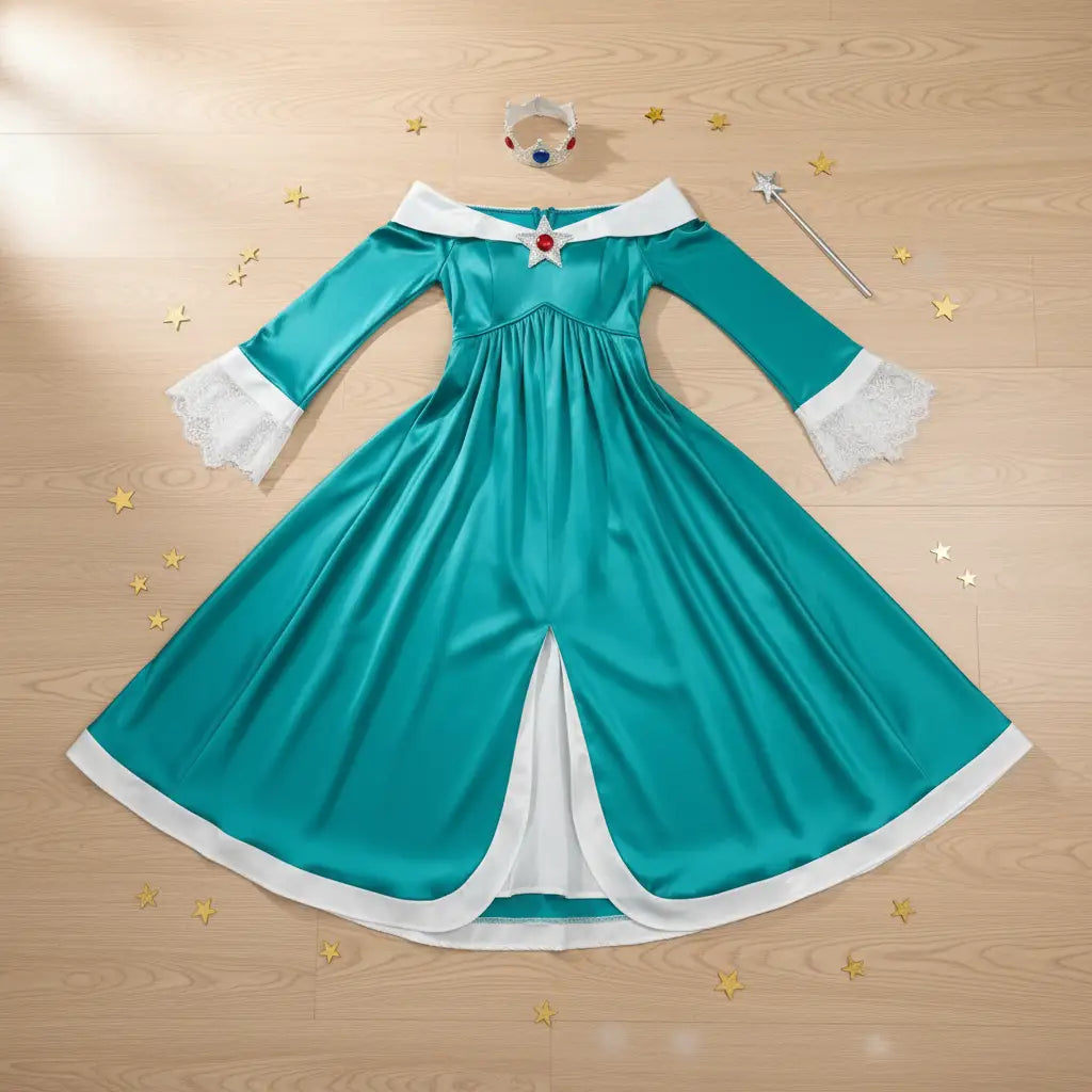 Cosplay Femme Princesse Rosalina Plombier Retro