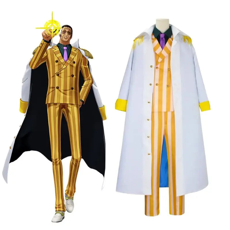 Cosplay Kizaru Amiral Borsalino Cosplay One Piece